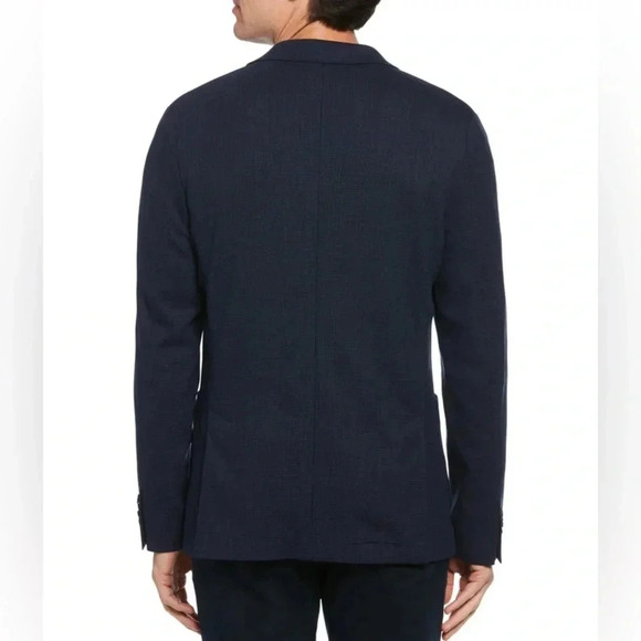 PERRY ELLIS PORTFOLIO SLIM FIT NAVY BLUE WOOLBLEND KIDS BLAZER XL - Picture 2 of 16